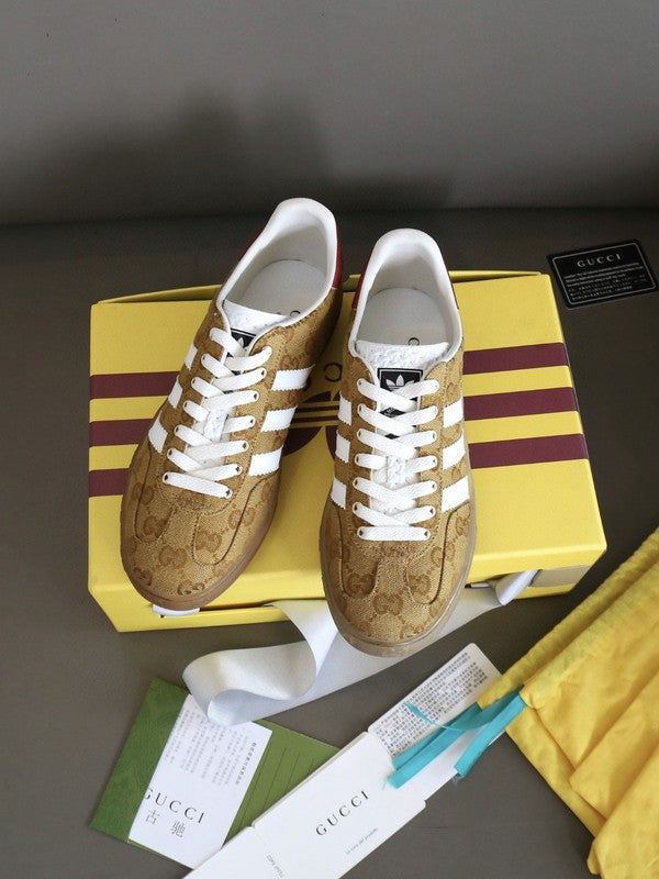 Gucci stone beige luxury sneakers view 10 padded collar comfort