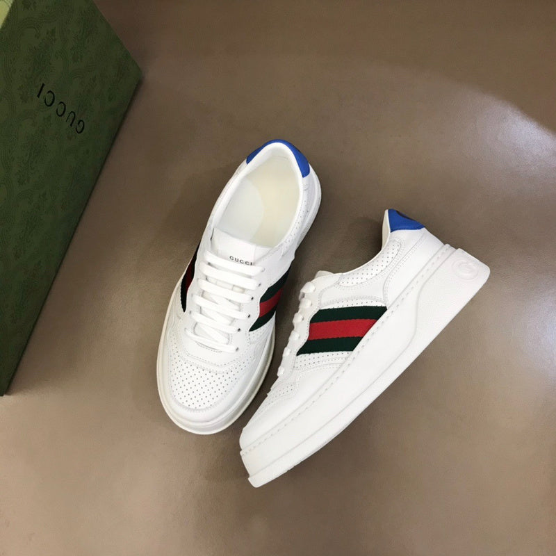 Gucci sneakers detailed view showing premium designer craftsmanship