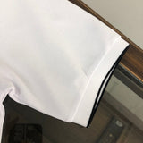 Front view of Polo cotton polo shirt with signature branding