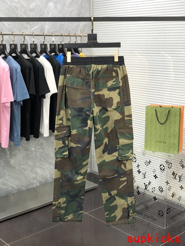 Back view of Rhude luxury clothing with streetwear-inspired cut