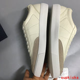 Dior Burgundy High-Top Sneakers - Detail Shot of Craftsmanship