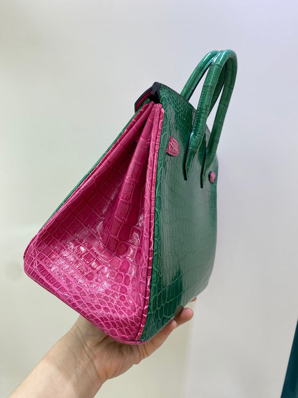 Close-up detail of considered bag design