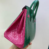 Close-up detail of considered bag design