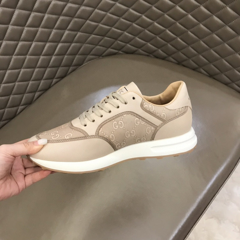 Gucci sneakers detailed view showing premium designer craftsmanship
