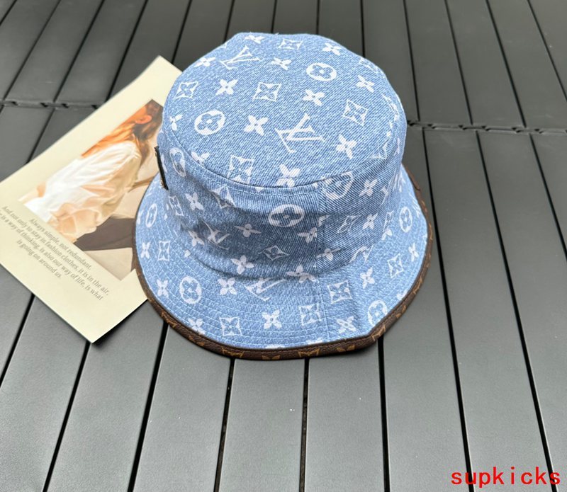 Close-up detail view of Louis Vuitton unisex cap