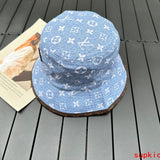 Close-up detail view of Louis Vuitton unisex cap