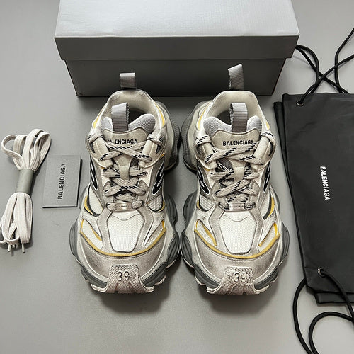 Balenciaga Chocolate Brown Slip-On Sneakers - Full Silhouette View