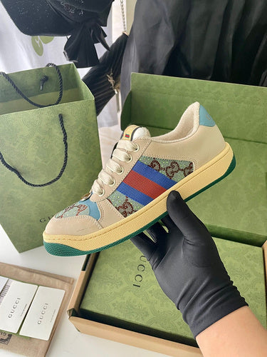 Gucci soft grey luxury sneakers view 11 chunky sole construction