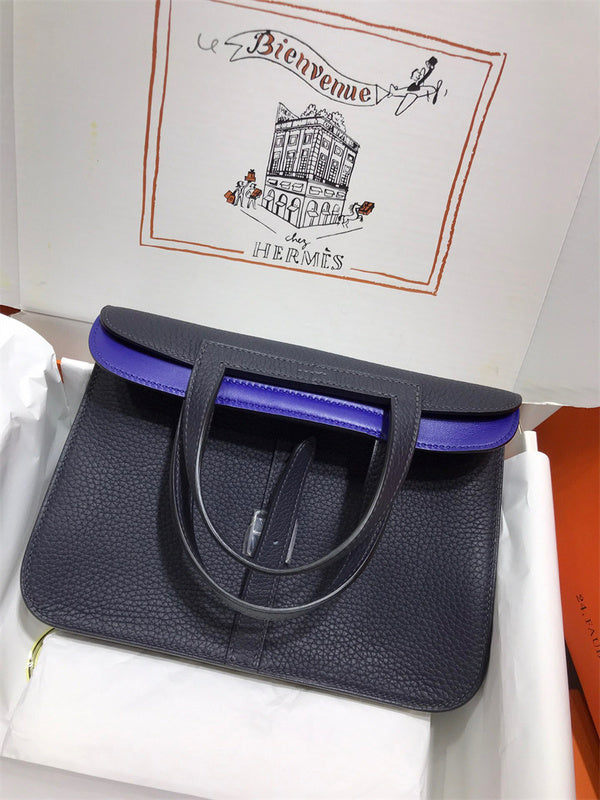 Close-up detail of understated bag design