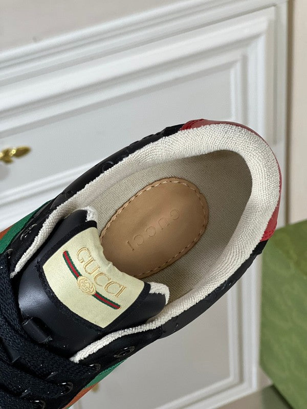 Gucci sneakers detailed view showing premium designer craftsmanship
