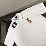 Close-up detail shot of Louis Vuitton cotton t-shirt with contemporary cut