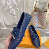 Louis Vuitton White Low-Top Sneakers - Heel Detail View