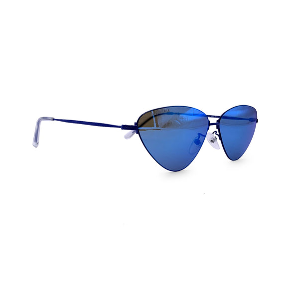 Balenciaga Mirrored Cat Eye Sunglasses Bb0105S 61/12 145Mm — Designer Fashion Sunglasses