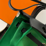  Polished handbag carried on shoulder