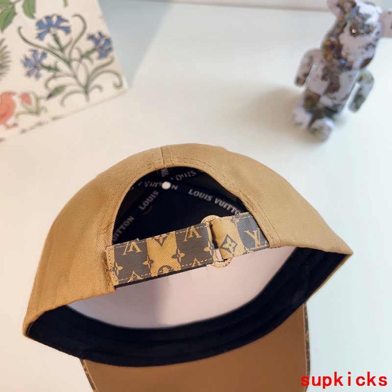 Close-up detail view of Louis Vuitton unisex cap