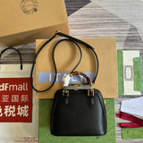 Front view of polished classic women's handbag – women's designer-style accessory