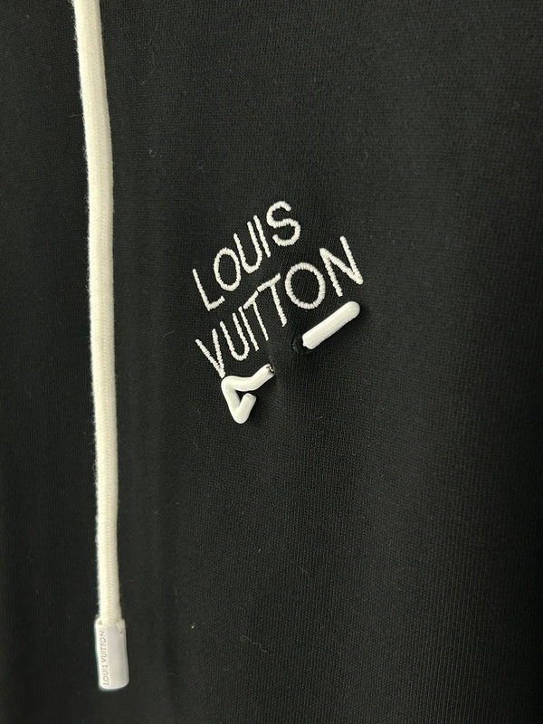Front view of Louis Vuitton luxury clothing with relaxed-fit cut