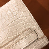Poised bag shown from front angle