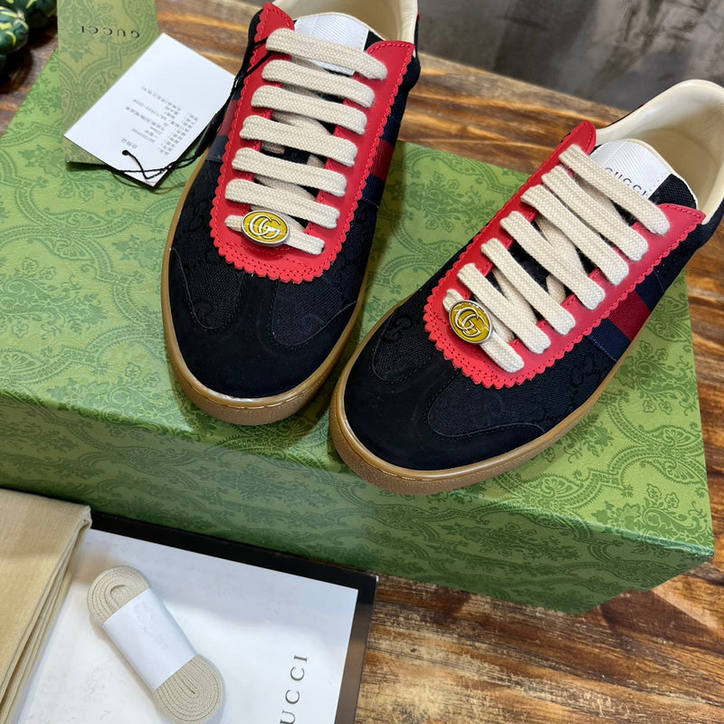 Gucci all-black luxury sneakers view 8 everyday casual design