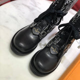 Louis Vuitton Beige Chelsea Boots - Back View