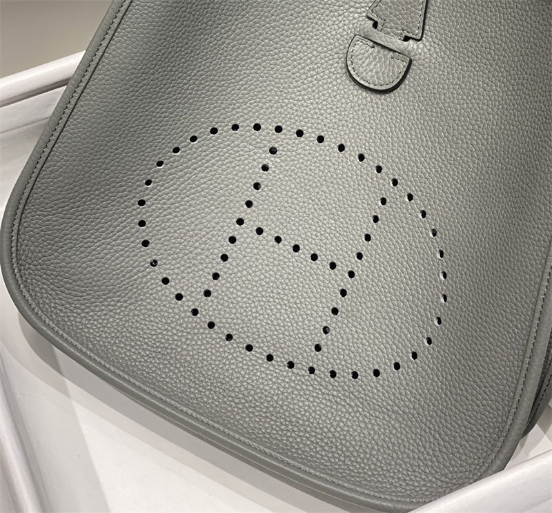 Side view of chic structured handbag