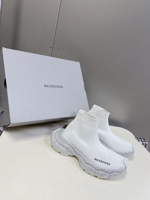 Balenciaga Tan Pointed-Toe Stiletto Heels - Angled View