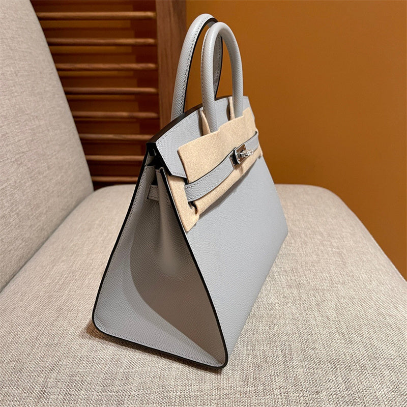 Poised bag shown from front angle