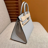 Poised bag shown from front angle