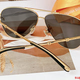 Lifestyle view of Louis Vuitton unisex sunglasses