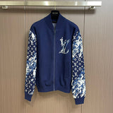 Back view of Louis Vuitton luxury clothing with monogram-inspired silhouette