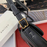 Back view of polished statement women's handbag – women's premium purse