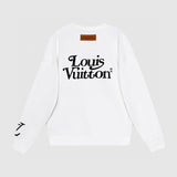 Side profile of Louis Vuitton luxury clothing with contemporary cut
