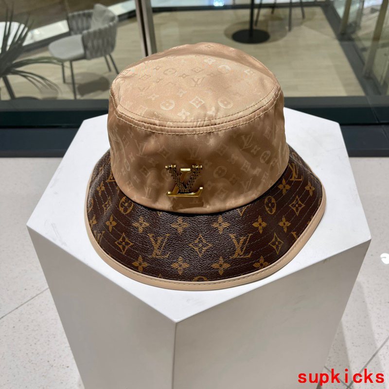 Close-up detail view of Louis Vuitton unisex cap