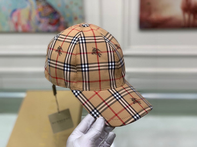 Front view of Burberry unisex cap