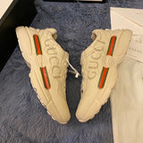 Gucci soft grey luxury sneakers view 8 bold athletic profile