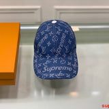 Close-up detail view of Louis Vuitton unisex cap