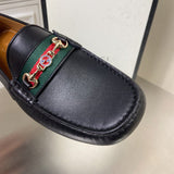 Gucci two-tone luxury sneakers view 6 breathable knit upper
