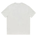 Close-up detail shot of Louis Vuitton cotton t-shirt with monogram-inspired silhouette
