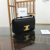 Side profile of chic sleek women's handbag – women's statement bag