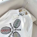Front view of Gucci luxury clothing with monogram-inspired silhouette