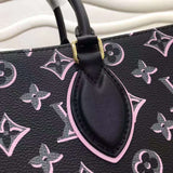 Back view of modern statement women's handbag – women's luxury accessory