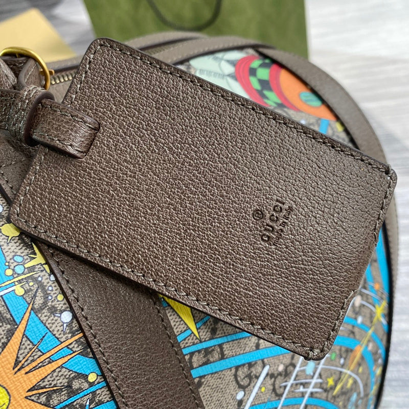 Back view of statement polished women's handbag – women's luxury accessory