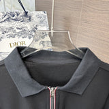 Side profile of Moncler luxury clothing with tailored silhouette