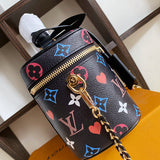 Side profile of structured sleek women's handbag – women's luxury handbag