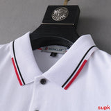 Front view of Moncler luxury clothing with monogram-inspired silhouette