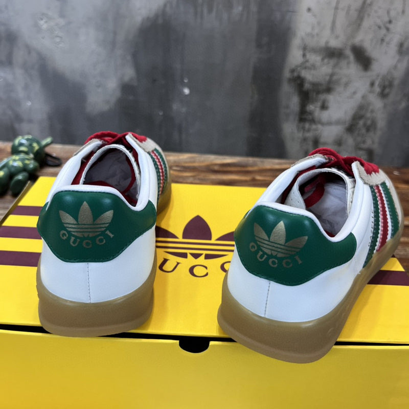 Gucci sneakers detailed view showing premium designer craftsmanship