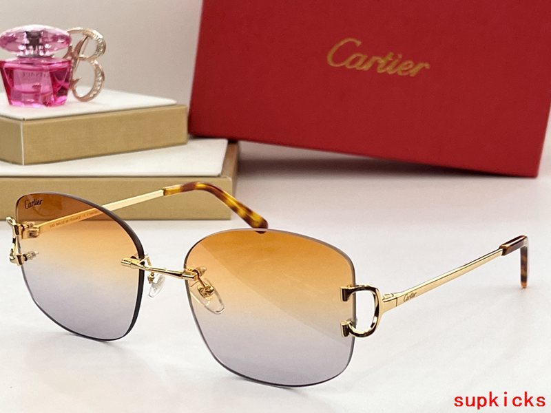 Lifestyle view of Cartier unisex sunglasses