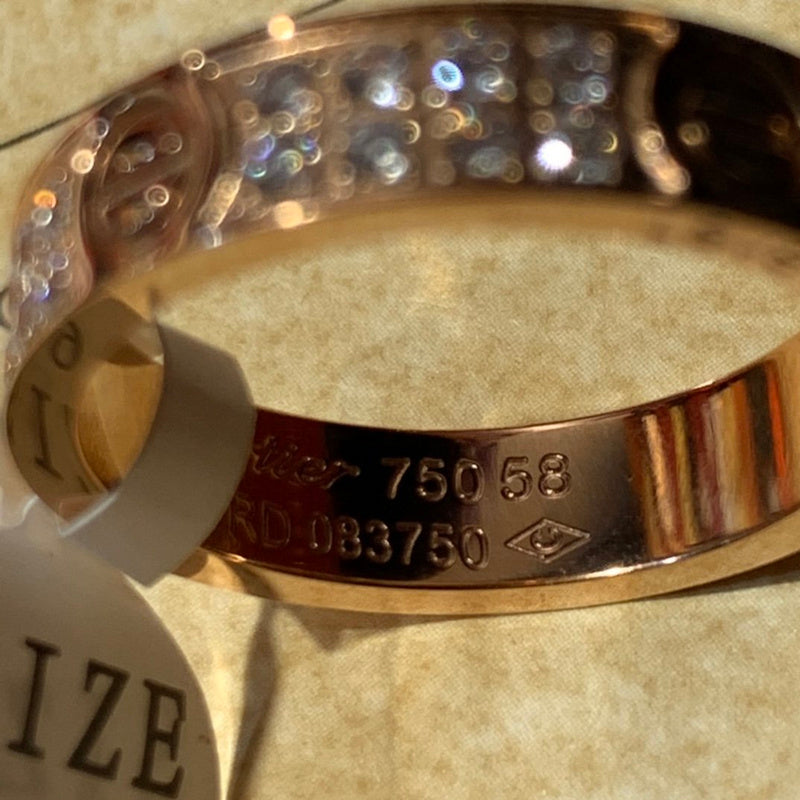 Close-up detail view of Cartier unisex jewelry piece
