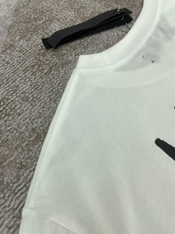Close-up of Amiri t-shirt craftsmanship