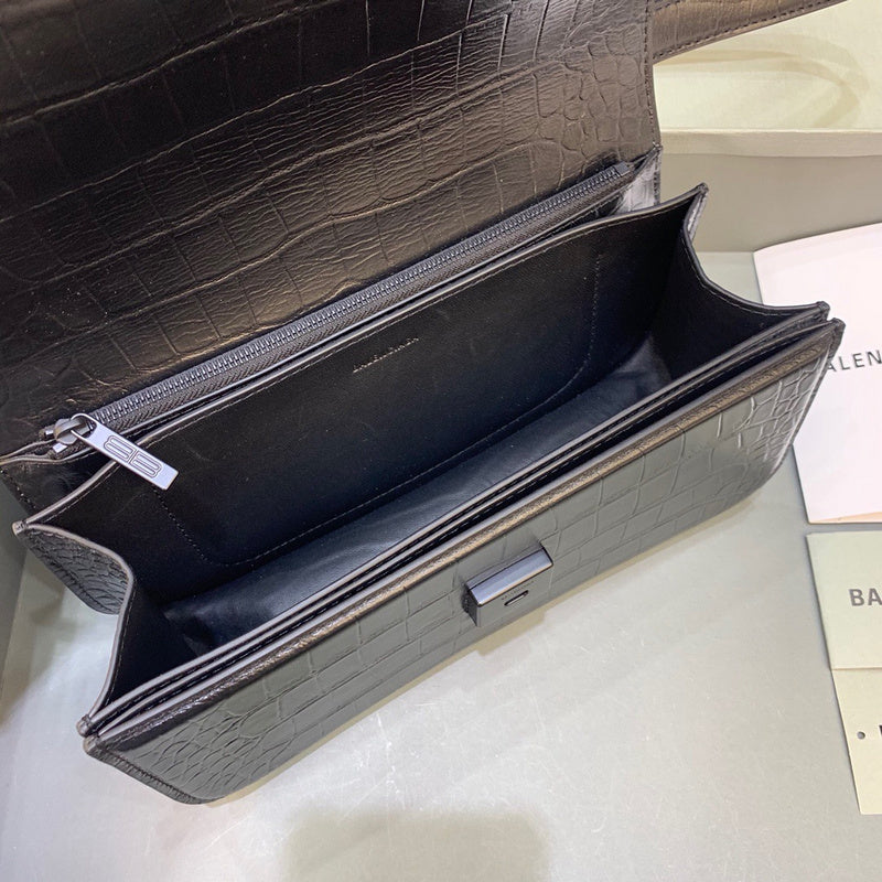 Elegant Faux Leather Handbag - Signature Hardware Accents | Women's Statement Accessory #408 - alternate angle view (image 8) of designer-inspired handbag